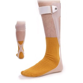 Shuyan Jiao AFO Foot Drop Brace Ankle Foot Orthosis Medical Afo Walking with Shoes for Stroke Hemiplegia Men & Women Left/Right Foot (Medium-Left)