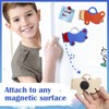 12-Pack Pre-Packaged Airplane Party Favors, Wooden Airplane Cutouts with Magnets
