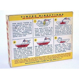 ONE Box Vintage Antique TINTEX Fabric DYE Jade Green Color D4