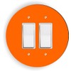 Island Gifting - Solid Orange Circle Design - Round double