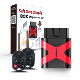 2 Programmable Keyfob Tool, Replacement Car Keys Fob and DIY Programmer Kit for 2005-2012 Ford Focus Mustang Fusion Escape Expedition