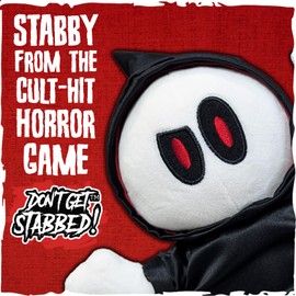 Rookie Mage Games Don't Get Stabbed! 8" Stabby Plush with Retractable Robe Hood and Removable Plush Knife