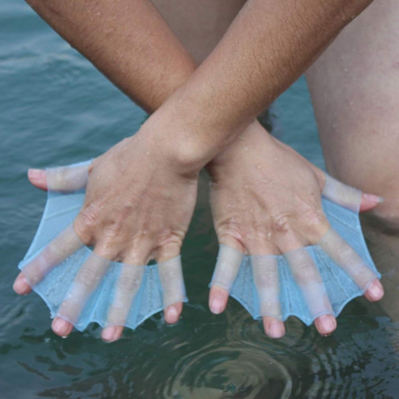Ongwan Swim Gloves Two Hands 1 Pair Diving Gloves Webbed