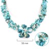 AeraVida Beautiful in Blue Turquoise, Beads, & Shell Floral Inspired
