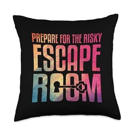 Escape Room Master Prepare For The Risy Escape Room Throw Pillow