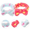 Minkissy 4pcs Coral Fleece Headbands for Face Washing Makeup and