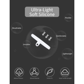 Combine8 Eyeglass Nose Pads, 6 Pairs Clear Soft Silicone Anti-Slip Glasses Nose Pad with 1Pc Screwdrivers & 4Pcs Screws for Glasses