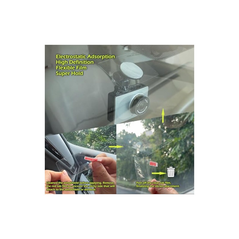 Electrostatic Windshield Sticker Applicator Film - 10 Pack