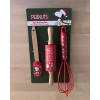Peanuts Snoopy Merry Christmas 3 Pc Baking Set. Rolling Pin,