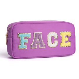 Zoosa - Bolsa de cosméticos para la cara de Glam Stuff, Cara-Morado