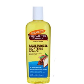 Palmer’s Cocoa Butter Formula Moisturising Body Oil 250ml with Vitamin E and Cosmetic Spatula – Fast-Absorbing, Non-Greasy Hydration for Dry