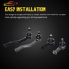 Kmesonoxian 2Pcs Steering Tie Rod End Inner Tie Rod Tie