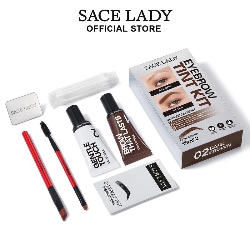 SACE LADY Eyebrow Tint Kit,Long-lasting Waterproof Sweat-proof Eyebrow Dye Paste