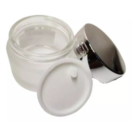 Meliars Pomadera De Vidrio 1 Onza/ 30 Grs Matizada Frost (50pzs)