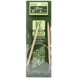 Clover Bamboo Circular Knitting Needles 36"-Size 9