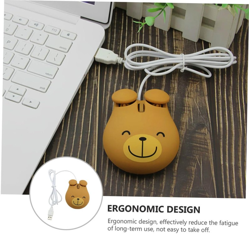 LABRIMP Cute USB Wired Gaming Mouse Ergonomic Design for Laptop