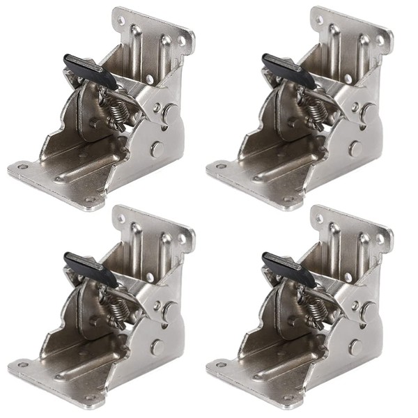 TKY Folding Leg Brackets, Set of 4, Table Legs Metal
