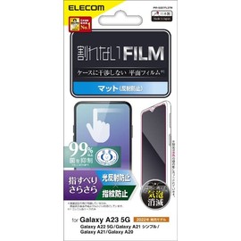 Elecom Galaxy A23 5G [SC-56C | SCG18] / A22 5G [SC-56B] / A21 [SC-42A | SCV49 | SCV49 / A20 [SCV46 | SC-02M] Film, Smooth, Anti-Glare Mat, Anti-Reflective, Anti-Fingerprint, Bubble-Free G227FL G227FL STN Clear