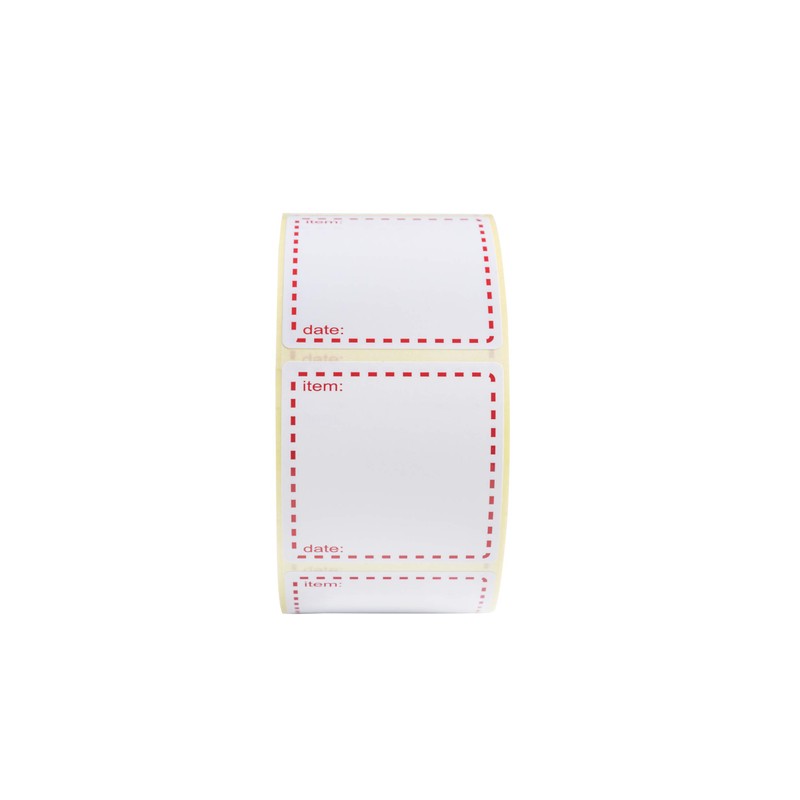 OliveBird 500 x Removable Labels On Roll, Size 50x50mm Square,