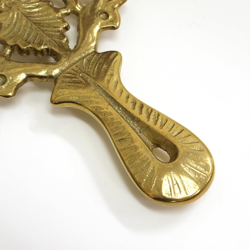 Brass Antique Trivet Gold Made in Italy
