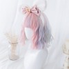 Eileen Short Pink x Blue Wig, Harajuku Style, GAL Type,