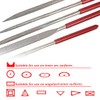 WeddHuis 5 Pieces Mini File Set, Needle Files Set, Metal