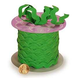 Paper Mart RIC Rac Trim for Sewing, Art and Craft, Green, 11 mm x 25 Yd