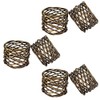 ITOS365 Handmade Round Mesh Napkin Rings Holder Dinning Table Parties