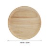 Elegant Round Wood Tea Tray Sushi Snacks Fruits Serving Plate