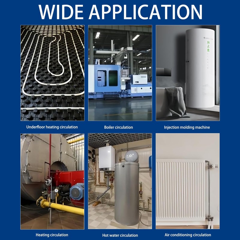 Hot Water Recirculating Pump with 3-Speed Control,Large Flow & Quiet