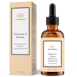 Joyal Beauty Organic Vitamin C Serum for Face Skin Acne. 20 Vitamin C E Ferulic Acid with Hyaluronic Acid Witch Hazel Antioxidants. Best Facial...    