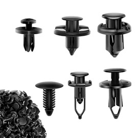 200 Clips de Remache de Sujeción Retenedores para Coche - Universal Clips de Plástico para Guardabarros, de Clips de Empuje para Retención de Carrocería, Parachoques, Reemplazo de Guardabarros