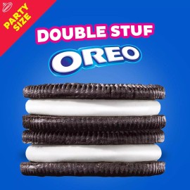OREO Double Stuf Chocolate Sandwich Cookies, Party Size, 707g