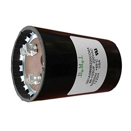 Franklin 3/4HP y 1HP Control Box Condensador de arranque redondo de plástico y metal 86-103 MFD (uF) 220 VAC 50/60Hz, compatible con Franklin Parte # 275464118, fabricado en Estados Unidos por BMI