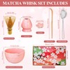 GAESHOW 7-teiliges Matcha Set, Rosa Kirschblüten Matcha Besen Set, 530