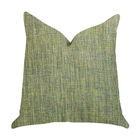 Plutus Brands Mango Bliss Double Sided Luxury Throw Pillow, 22" x 22", Green/Yellow