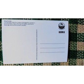 BEAUTIFUL POST CARD FERRY CROSSING BAINBRIDGE ISLAND WASHINGTON