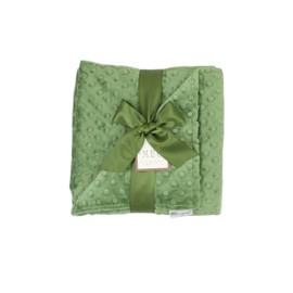 MEG Original Olive Green Minky Dot Baby Blanket 968