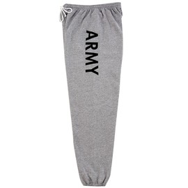 Rothco P/T Army Sweatpants, Grey, Small