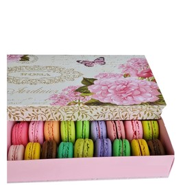 LeilaLove Macarons 25 Macarons from Paris to you with dozen flavor varieties beautifully gift wrapped ready for gifting