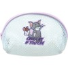 Tees Factory TJ-5544327BL Tom and Jerry Mesh Round Pouch, Blue,