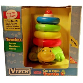 VTech NEW - VTECH - LITTLE SMART - TIP 'N STACK TURTLE - 6 MONTHS & UP -EARLY LEARNING
