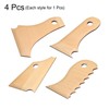 sourcing map 4pcs Pottery Ribs Trimming Tools Pottery Profile Rib