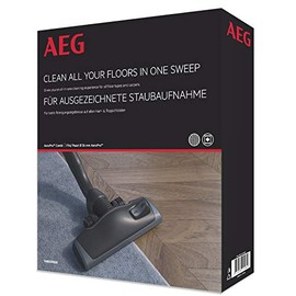 AEG Vario 7000 AeroPro combi nozzle (for carpet and hard floor, top suction power, optimal dust absorption, extra quiet, manoeuvrable, with parking function, for all suction cups with 36 mm oval tube, black)