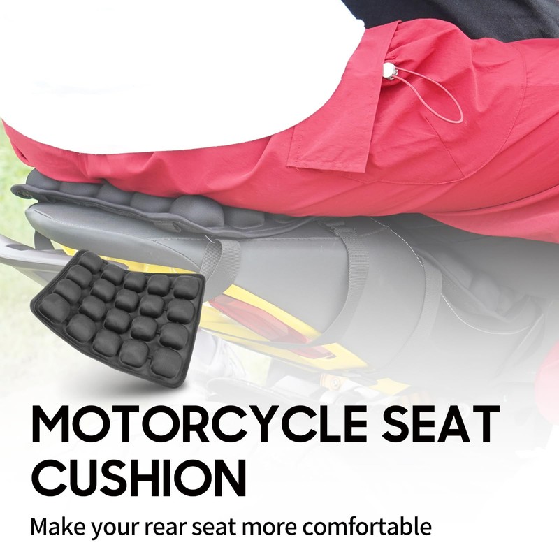 JFT Motorcycle Seat Cushion Air Pad, Pressure Relief Ride Motorcycle
