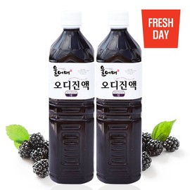 Freshday [울어매] 고창 명품 오디진액 오디즙 1L+1L (선물포장) [Ulomae] Gochang Premium Mulberry Extract 1L+1L (Gift Packaging)