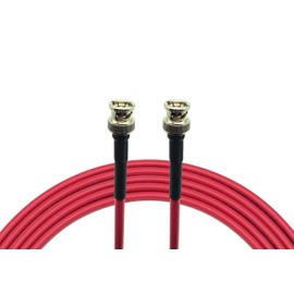 AV-Cables 25ft 3G/6G HD SDI Mini RG59 Cable, Belden 1855a, BNC-BNC - Red