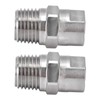 Walfront Boquilla de Acero Inoxidable de 2 Uds. De 1/4