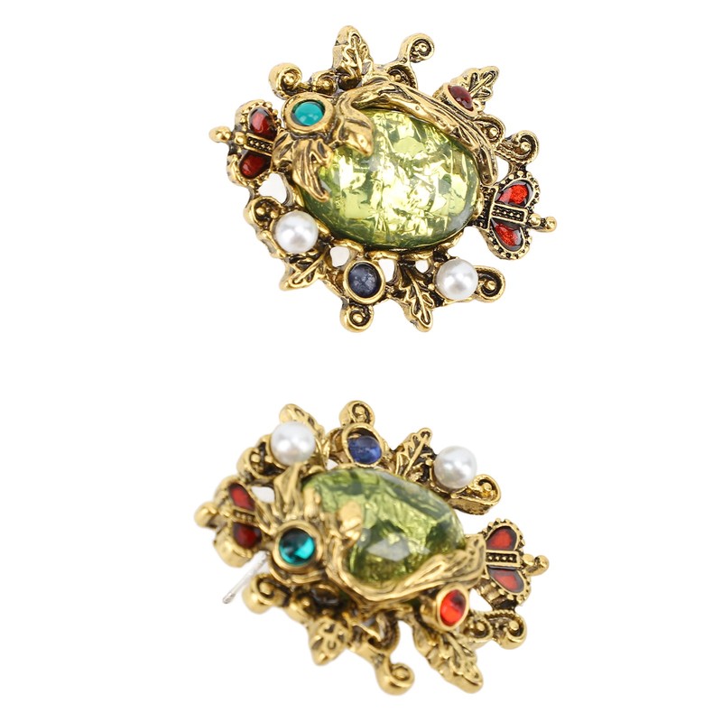 Vintage Court Style Earrings Fashionable Exquisite Luster Retro Earrings for