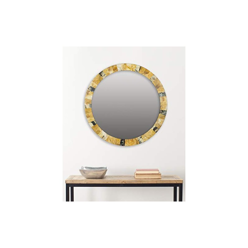 Safavieh Home Collection White Nouveau Wave Mirror